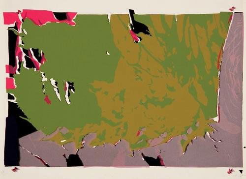 Larry Poons (b.1937) untitled: Larry Poons (b.1937) untitled silkscreen printed in colors, 1971, signed and dated in pencil, numbered 78/150,copyright stamp verso, as included in the portfolio Conspiracy: The Artist As Witn