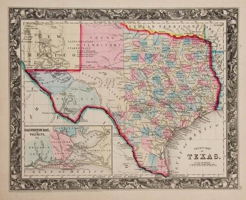 MAPS - MITCHELL, S. Augustus. Mitchell's New Gene