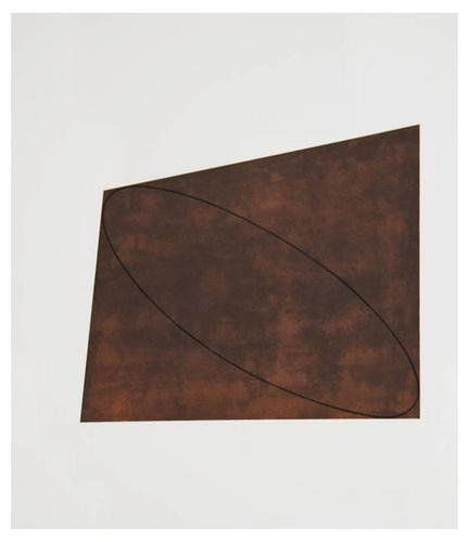 Robert Mangold attic #1 (from the attic series): Robert Mangold (b.1937) attic #1 etching and aquatint printed in colors, 1991, signed and titled in pencil, numbered 31/60, from the Attic Series, printed at Simmelink/Sukimoto Editions, New Y