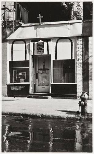 Walker Evans- 301 East 95th, NYC, 1961: Walker Evans (1903-1975) 301 East 95th, NYC, 1961photograph Gelatin silver print. Titled and credit in pencil in unknown hand, with archive stamp and stamped date "Sep. 29 1961" on verso. 9