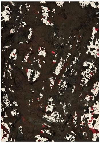 Sam Francis -- Untitled: Sam Francis (1923-1994) UntitledAcrylic and ink on buff wove paper, circa 1979-80, signed in pencil verso. 215 x 152 mm; 8 1/2 x 6 inches. This work is registered with the Sam Francis Estate