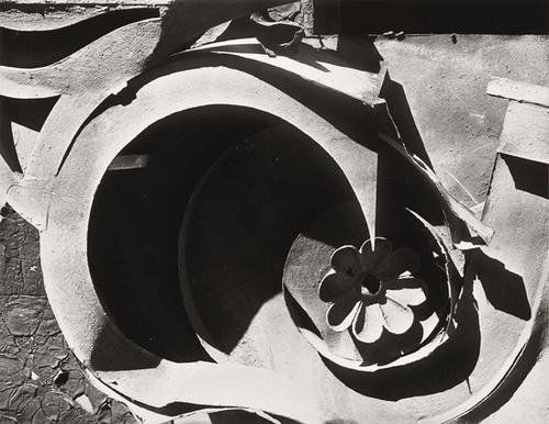 Walker Evans (1903-1975) Stamped Tin Relic, New Yo: Walker Evans (1903-1975) Stamped Tin Relic, New York City, ca. 1930 and Doorway, 204 West 13th Street, New York City, ca. 1930Two gelatin silver prints, each from Walker Evans: Selected Photog