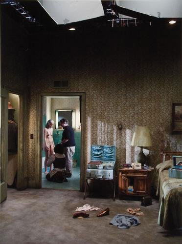 Gregory Crewdson (b. 1962) Production Still, 2005: Gregory Crewdson (b. 1962) Production Still, 2005Chromogenic print. Signed, dated and numbered 15/30 in ink in the margin. 16 x 12 in. (40.5 x 30.3 cm.)