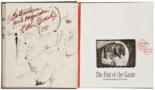 Peter Beard (b. 1938) The End of the Game, 1977: Peter Beard (b. 1938) The End of the Game, 1977New York: Viking Press, 1977, first edition thus (special edition commemorating the exhibition at The International Center of Photography, New Yo