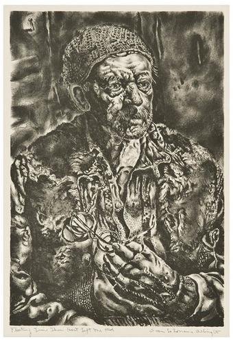 Ivan Albright Fleeting Time Thou Hast Left Me Old: Ivan Albright (1897-1983) Fleeting Time Thou Hast Left Me Old (G.11)Lithograph, 1945, signed and titled in pencil, the edition was 250, published by Associated American Artists, New York, on w