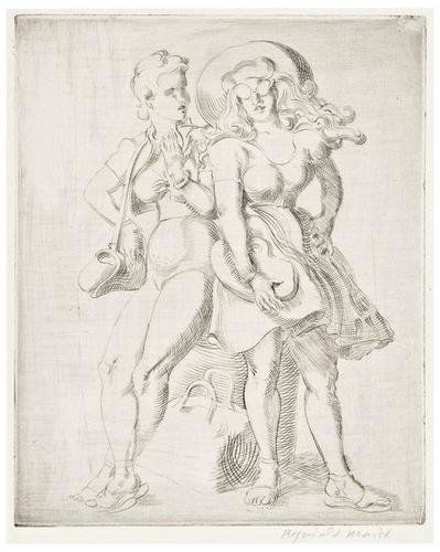 Reginald Marsh League Print (S.234): Reginald Marsh (1898-1954) League Print (S.234)Engraving, 1949, signed in pencil, the edition was 200, published by the Art Students League, New York, on wove paper, with full margins, in good