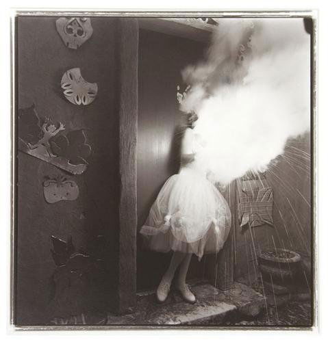 Keith Carter (b. 1948) Meagan's New Shoes, 1993: Keith Carter (b. 1948) Meagan's New Shoes, 1993Gelatin silver print. Signed, titled, dated and numbered 14/50 in pencil on the verso. 14 1/2 x 14 1/2 in. (36.8 x 36.8 cm.)