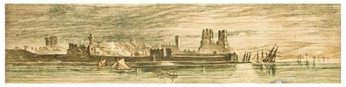 FORE-EDGE PAINTING -- Richard WATSON. Anecdotes of: FORE-EDGE PAINTING -- Richard WATSON. Anecdotes of the Life of Richard Watson, Bishop of Landaff.London: T. Cadell, 1817. 4to (270 x 200 mm). Frontispiece portrait. Contemporary full straight