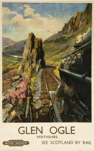 CUNEO, Terence GLEN OGLE, British Railways: CUNEO, Terence GLEN OGLE, British Railwayslithograph in colours, c.1955, condition A, printed by Waterlow & Sons Ltd., backed on linen 40 x 25ins. (102 x 64cm.)