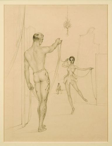 John Lear (1910-2008) Two dancers: John Lear (1910-2008) Two dancersPencil Signed John Lear lower centre 11 x 8 1/2 in (28 x 21.5 cm)
