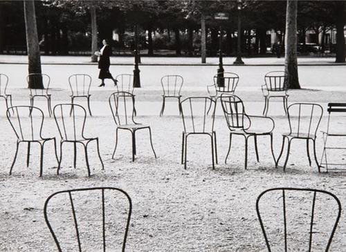 André Kertész (1894-1985) "Chairs of Paris, 1927": André Kertész (1894-1985) "Chairs of Paris, 1927""Gelatin silver print, printed later. Copyright estate stamp on the verso. 7 5/8 x 9 3/4 in. (19.3 x 24.6 cm.). Provenance: Bruce Silverstein G