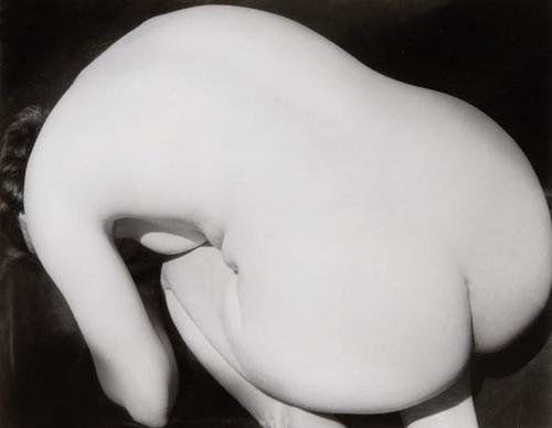 Imogen Cunningham (1883-1976) "Nude, 1932": Imogen Cunningham (1883-1976) "Nude, 1932""Gelatin silver print, printed ca. 1960. Signed and inscribed in ink with typed title and date on the artist's Green Street label affixed to the rever