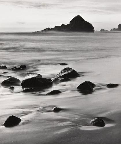 John Sexton (b. 1953) Rock Shoreline, Dusk, Pernaq: John Sexton (b. 1953) Rock Shoreline, Dusk, Pernaquid Point, Maine, 1987 and Pfeiffer Beach, Dusk, Big Sur, CA, 1983Two gelatin silver prints, Rock Shoreline printed1992, Pfeiffer Beach printe