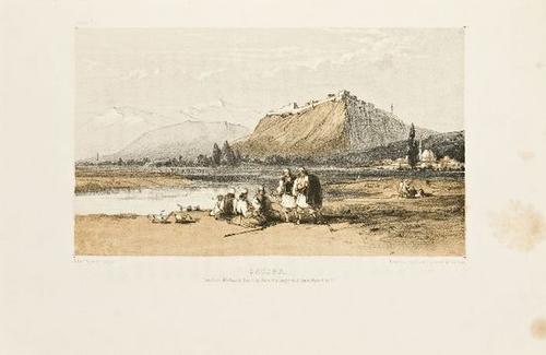 LEAR, Edward. Journals of a Landscape Painter in A: LEAR, Edward. Journals of a Landscape Painter in Albaina.Journal of a Landscape Painter in Albania. London: Bentley, 1851. Large 8vo (255 x 150 mm). 20 tinted plates, map. Publishers blue clot