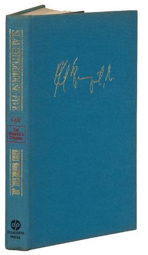 VONNEGUT Jr., Kurt. Slaughterhouse-Five or The Chi: VONNEGUT Jr., Kurt. Slaughterhouse-Five or The Children's Crusade[New York]: Delacorte Press, [1969]. Hard cover, dust jacket, in blue cloth, gilt-stamped. Condition: dust jacket tanned with