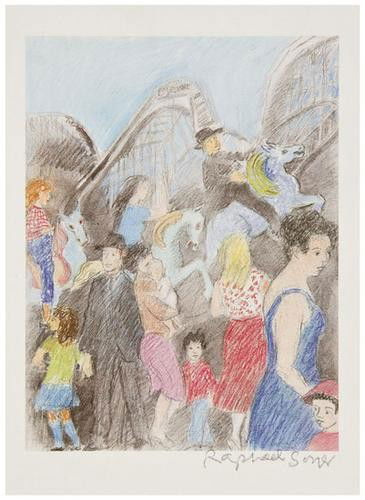 DOUBLEDAY & COMPANY. Group of four titles.: DOUBLEDAY & COMPANY. Group of four titles.1) SINGER, Isaac B. Lost in America. 8vo, 1981. Illustrated by R. Soyer. Signed color print laid in. dust jacket, slipcase. 386 OF 500, SIGNED