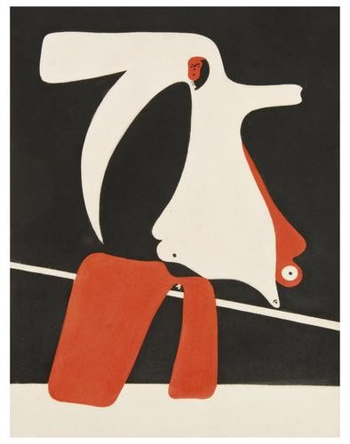 Joan Miro (1893-1983) Cahiers d'art: Joan Miro (1893-1983) Cahiers d'artTwo pochoirs printed in colors, 1934, on wove paper, the full sheets printed to the edges, in good conditionEach 315 x 240 mm (12 1/2 x 9 1/2 in)(1)