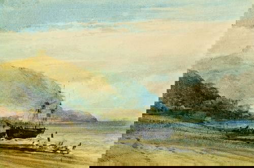 William Callow (1812-1908) Fishing Boat on the Bea: William Callow (1812-1908) Fishing Boat on the Beach at Low TideWatercolor on paper, signed W. Callow lower left165 x 250 mm (6 1/2 x 9 7/8 in) Provenance: The Dugdale Collection to Fielding &