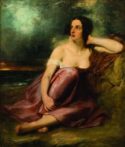 Circle of William Etty Woman Resting Against Rock: Circle of William Etty Woman Resting Against RockOil on canvas895 x 755 mm (35 1/4 x 29 3/4 in) Provenance: Appleby Brothers, London
