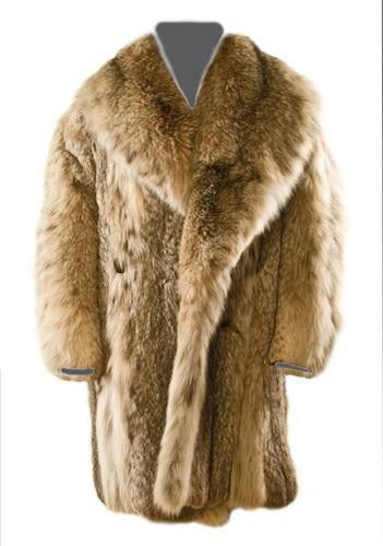 GOREY, Edward (1925 - 2000) Fur Coat owned and wor: GOREY, Edward (1925 - 2000) Fur Coat owned and worn by Edward GoreyLynx coat, below knee, big lapels, brown silk lining, extra large collar. Label sewn in celebrating the 2010 Annual Goreyfest