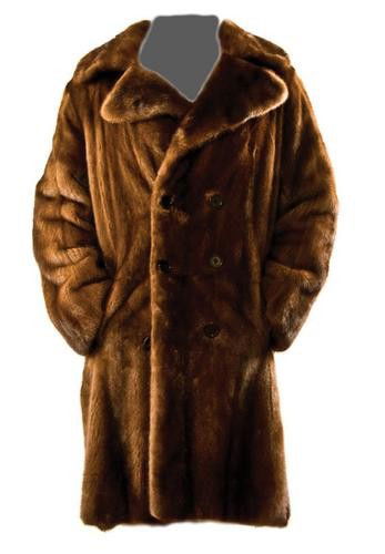 GOREY, Edward (1925 - 2000) Fur Coat owned and wor: GOREY, Edward (1925 - 2000) Fur Coat owned and worn by Edward GoreyLorraine Mink Stroller coat, double-breasted, small collar, black silk lining, knee length. Label sewn in celebrating the 201