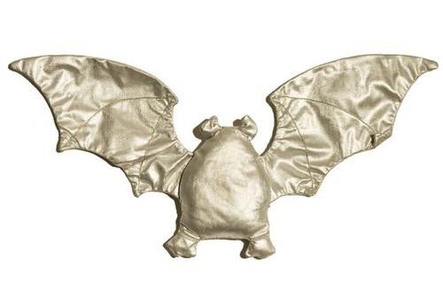 GOREY, Edward (1925-2000) Silver Bat: GOREY, Edward (1925-2000) Silver BatSilver cloth with shoe-button eyes; stuffed with rice (190 x 360 mm). Bean bag toy designed and hand-stitched by the artist. Provenance: James Marshall. The