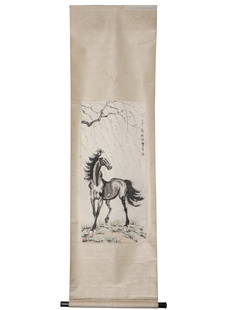 A Chinese Painting of Horse Xu Beihong: 85*37