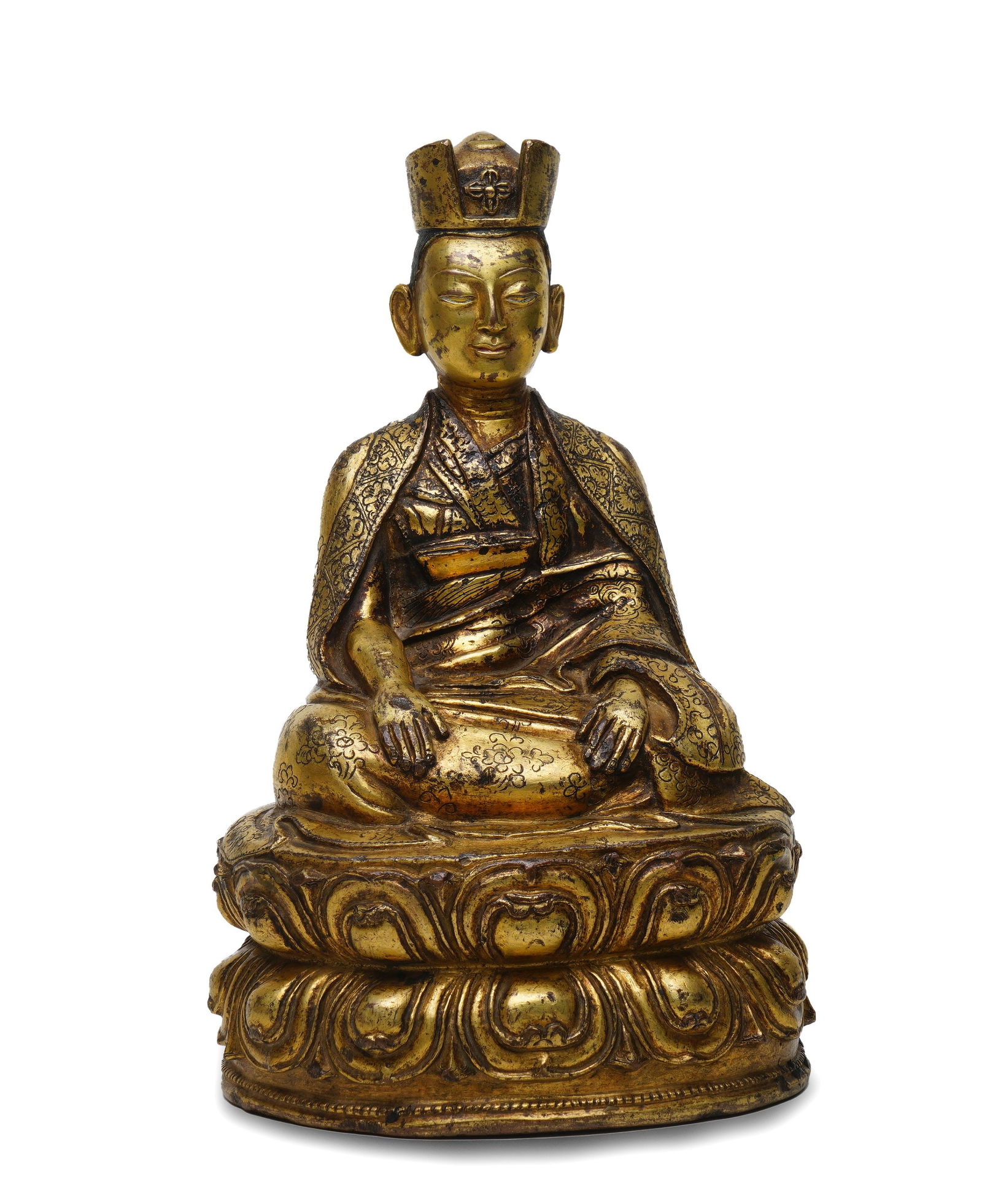 Gilt Bronze Statue of a Lama (1 of 1)