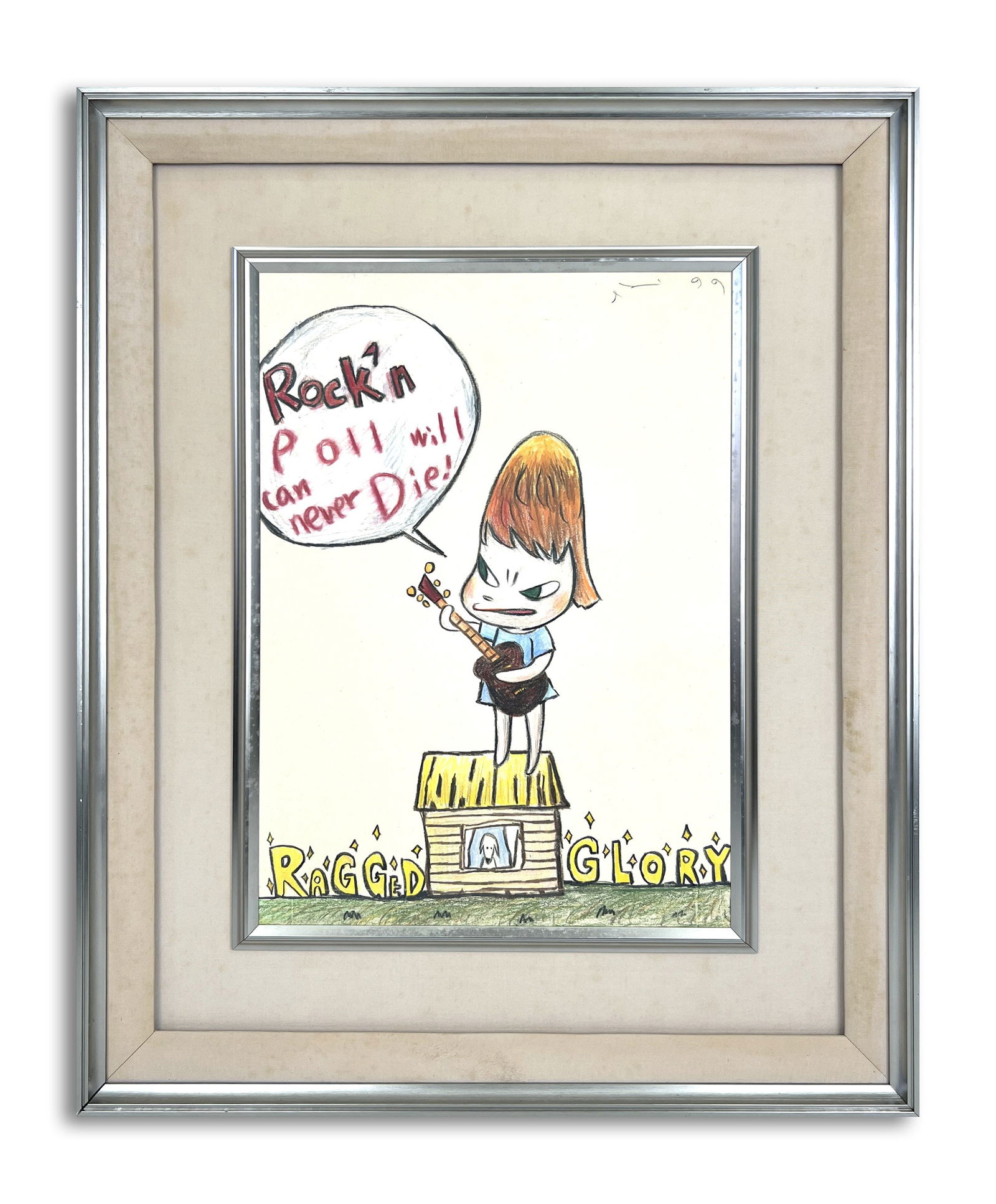 Yoshitomo Nara (B.1959), Attributed to, Colored Pencil on Paper (1 of 2)