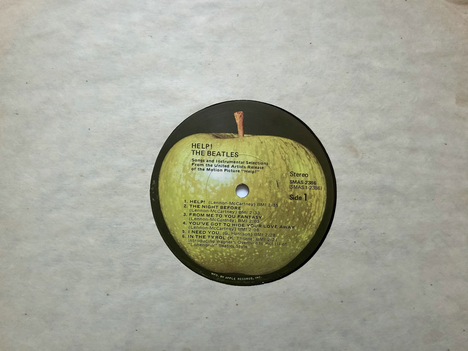 THE BEATLES FULLY SIGNED "HELP!" LP - 5