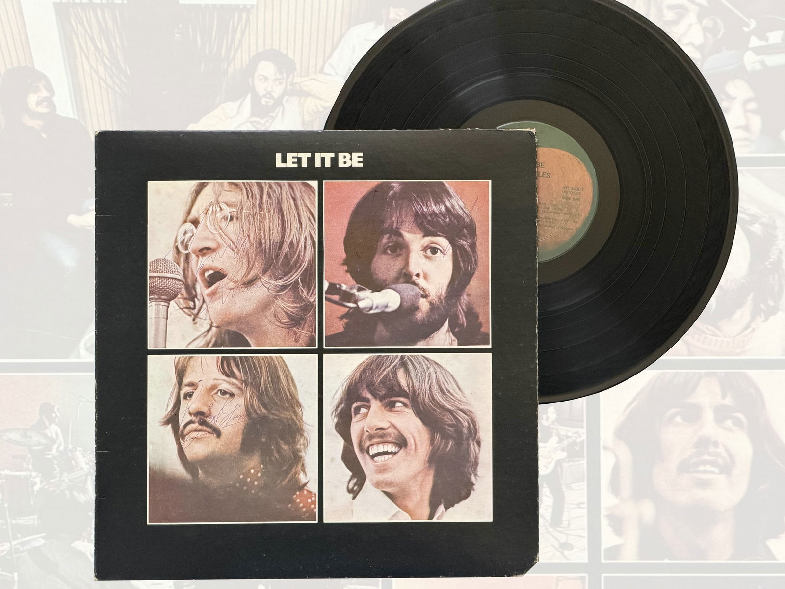 THE BEATLES FULLY SIGNED "LET IT BE" LP (1 of 7)