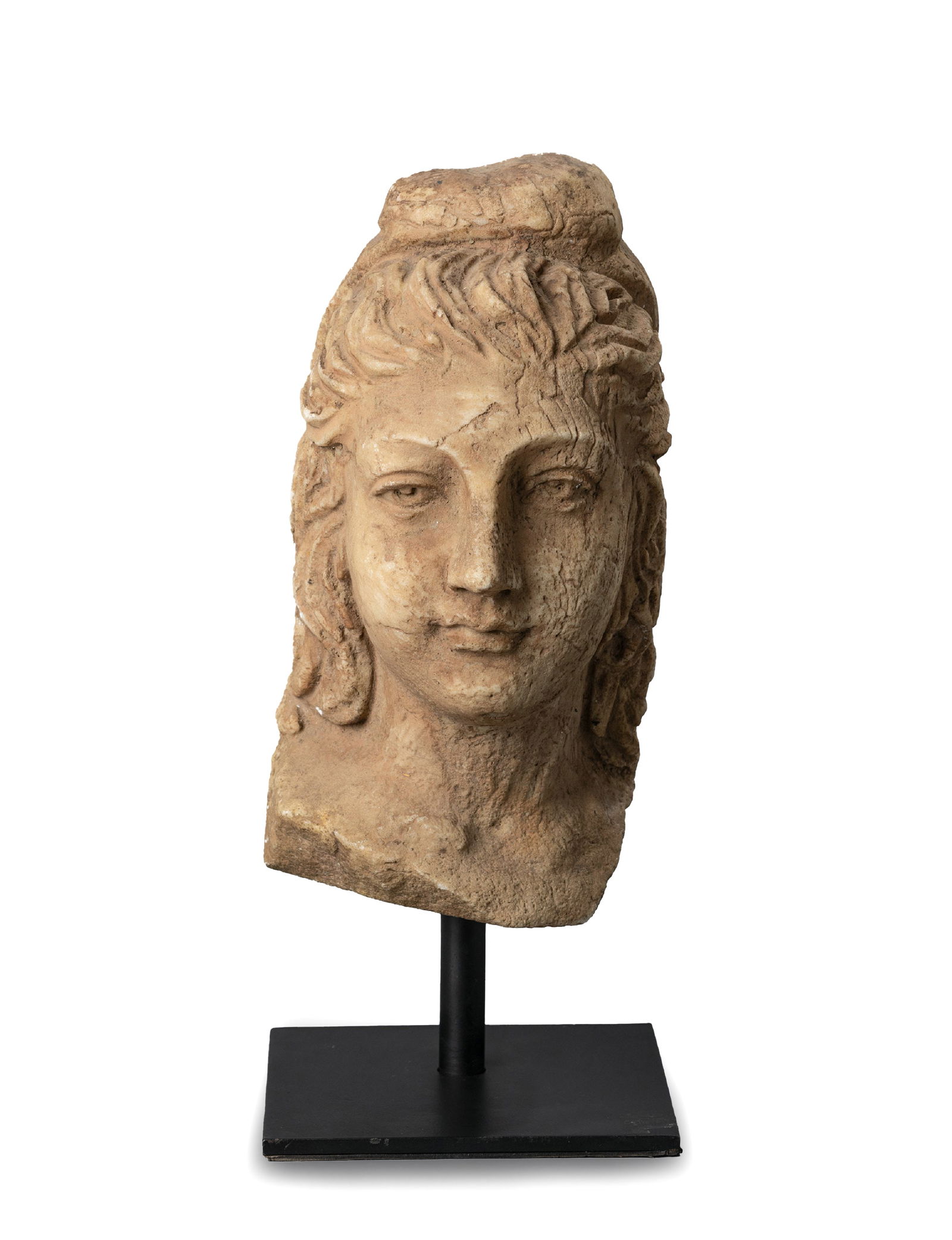 Antique Roman Marble Stone Bust of a Female Figure Sculpture: Antique Roman Marble Stone Bust of a Female Figure Sculpture L :14.5 H :26.5cm Weight : 8.8kg