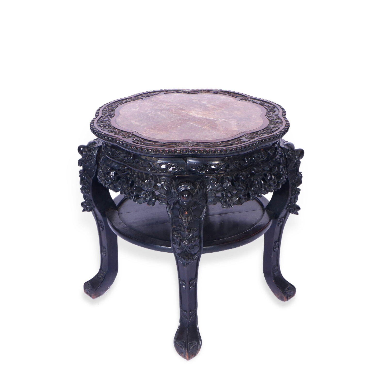 A Hongmu Jardinière Stand with Marble Inset Top, Republic Period (1 of 5)
