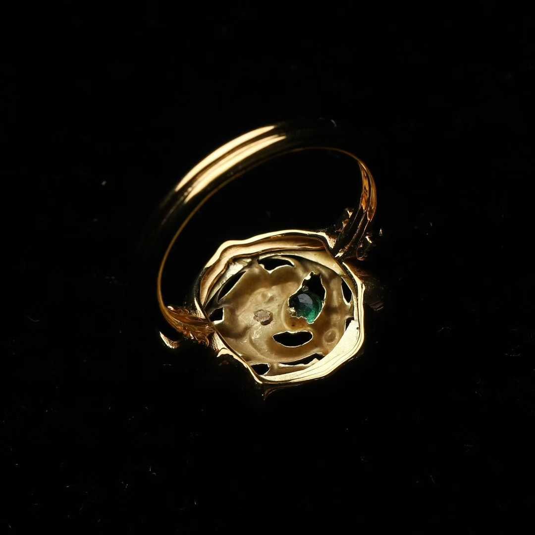 Dragon Chimera Ring with Emerald - 5