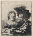 REMBRANDT VAN RIJN, Self Portrait with Saskia.