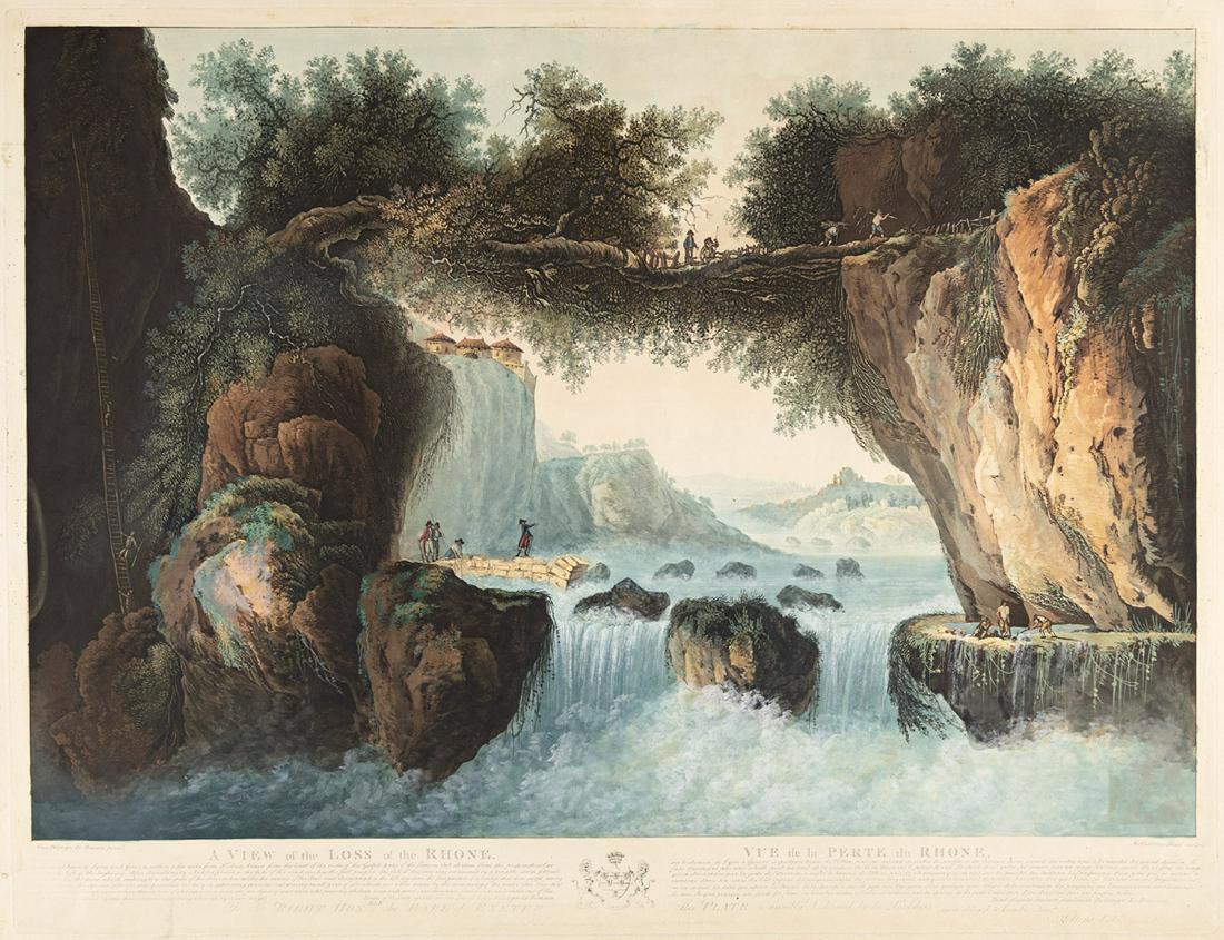 MARIA KATHARINA PRESTEL (AFTER BELANGER), A View of the Loss of the Rhone (Vue de la Perte du (1 of 2)