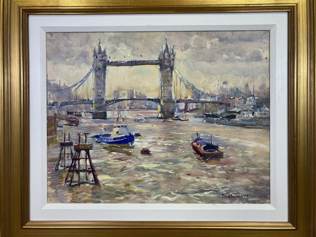 Tower Bridge oil on canvas, site size 14x18, (1 of 1)