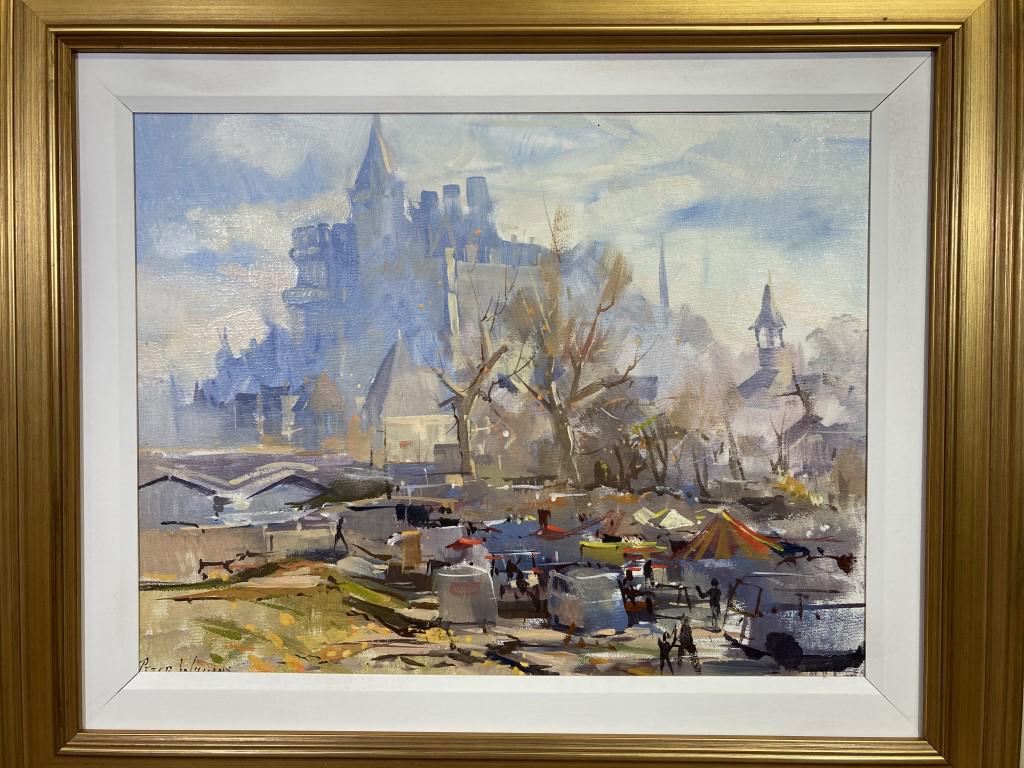 Amboise, France oil on canvas, site size 14x18,: framed size 20x24 est. $2200