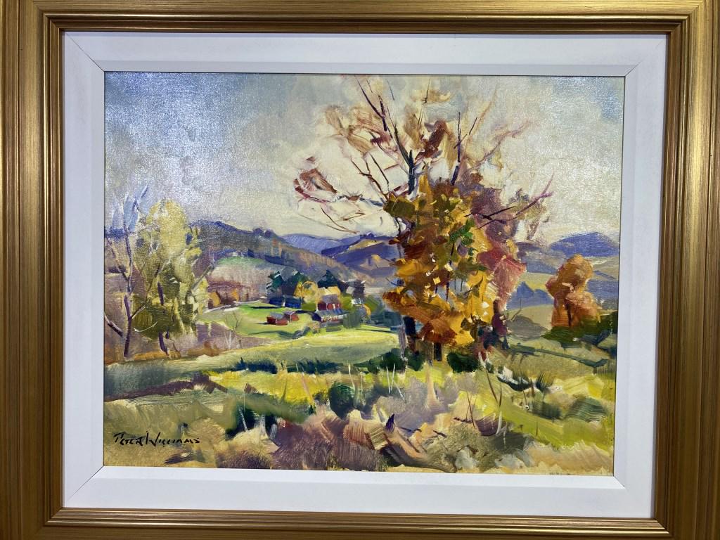 Autumn Millbrook, New York oil on canvas, site: size 14x18, framed size 20x24 est. $2200