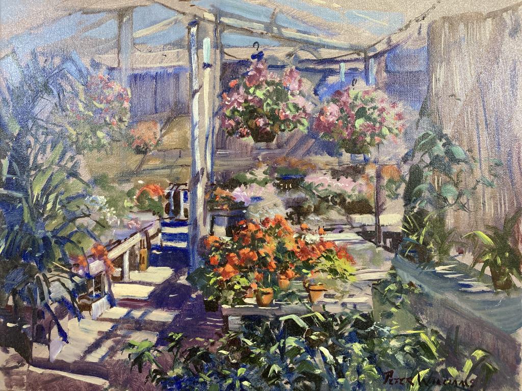 Florida Flower Market oil on canvas, 14x18 (1 of 1)
