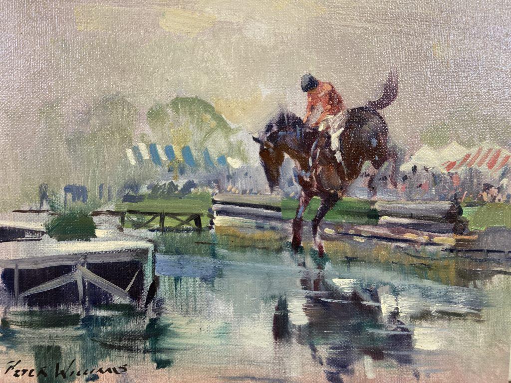 Water Jump at Kentucky Horse Park oil canvas (1 of 1)