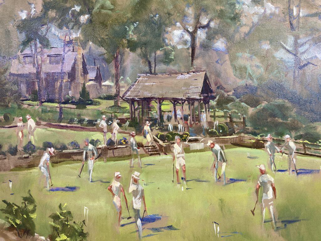 Croquet oil on canvas, 18x24 unframed and (1 of 1)