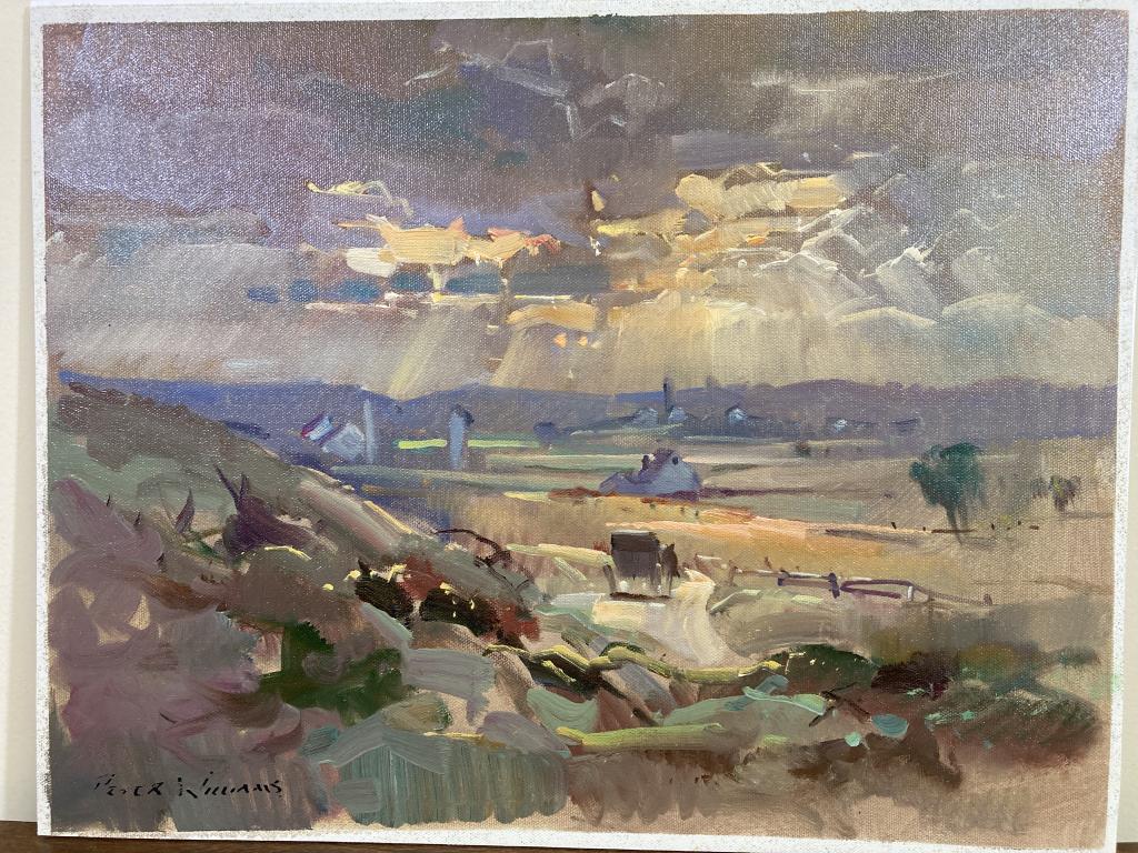 Amish Countryside oil on canvas mounted on board, (1 of 1)