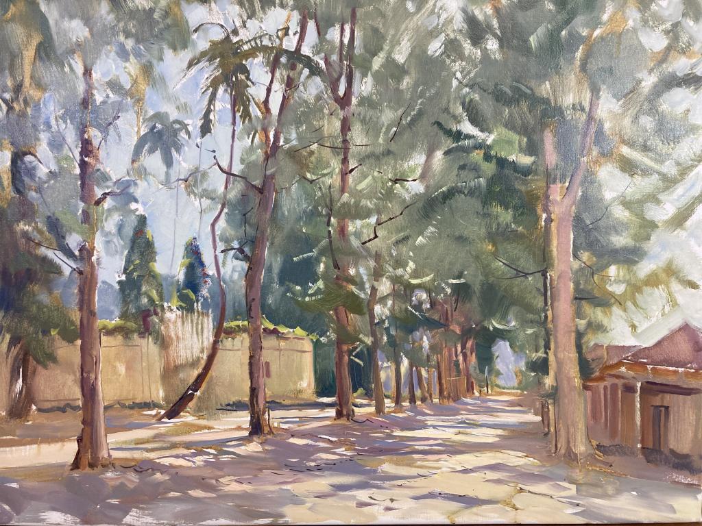 Hialeah Horse Path oil on canvas, 24x30 unframed (1 of 1)