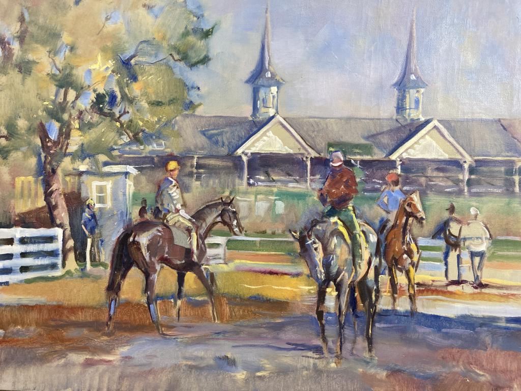 The Gap at Churchill Downs oil on canvas, 18x24 (1 of 1)