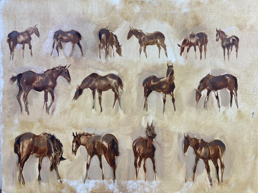 Vignettes oil on canvas, 18x24 unframed, (1 of 1)