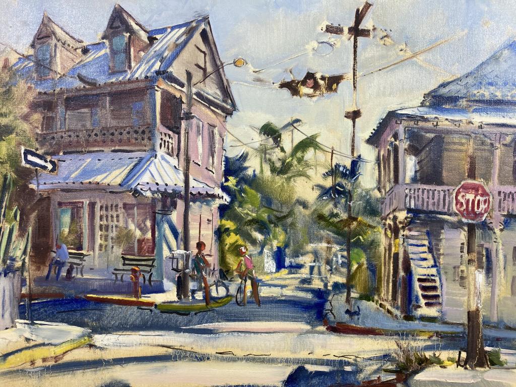 Key West Street Scene oil on canvas, 18x24 (1 of 1)