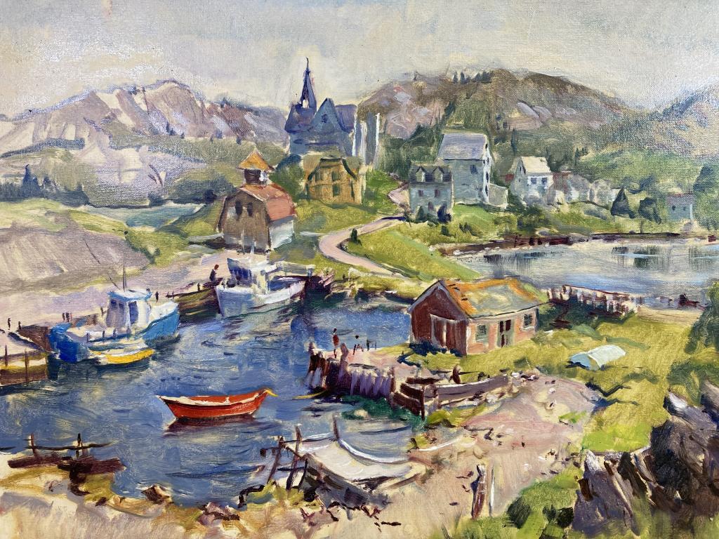 Newfoundland Village oil on canvas, 18x24 (1 of 1)