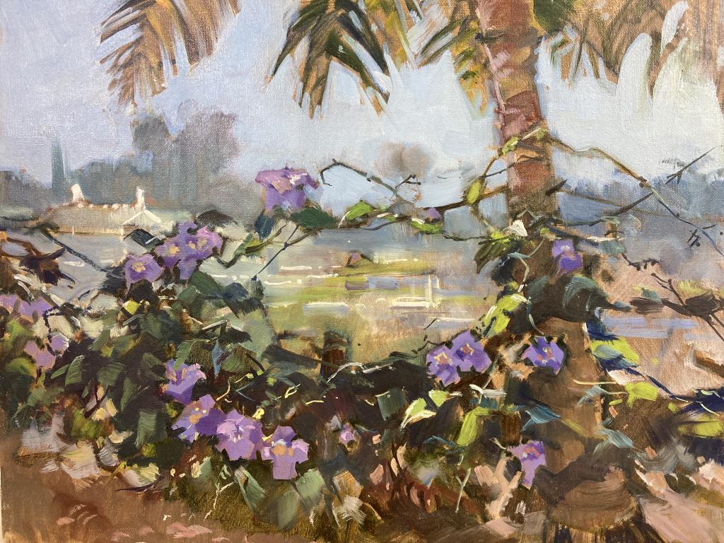 Key West Flowers oil on canvas, 14x18 unframed (1 of 1)