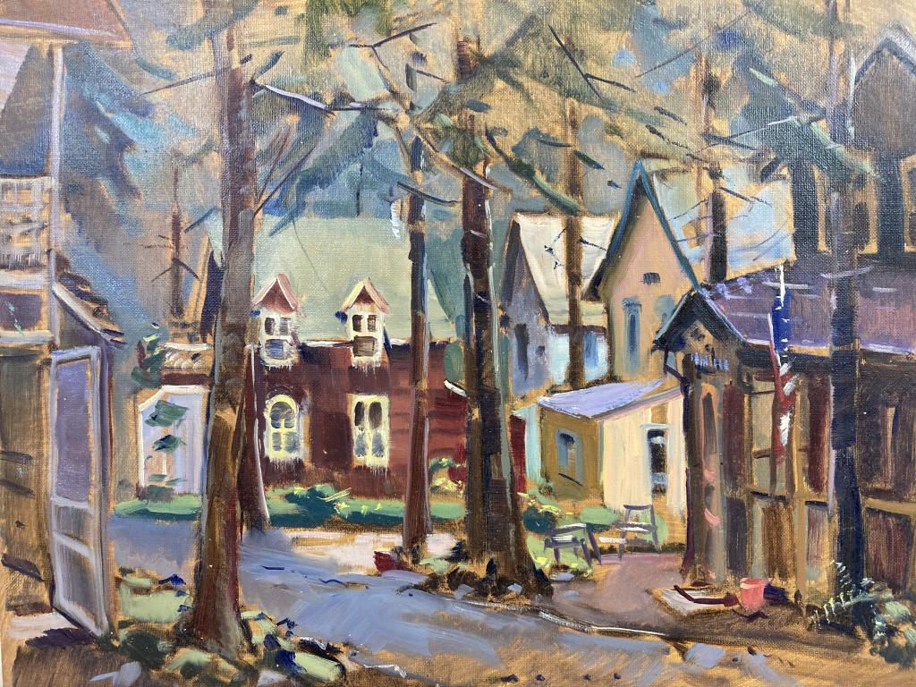 Pine Grove oil on canvas, 14x18 unframed and (1 of 1)